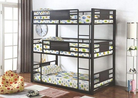 Arlington 3 Tier Triple Bunk Bed, by Harriet Bee