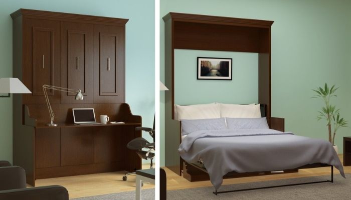 Britton Murphy Bed with Desk from Xtraroom