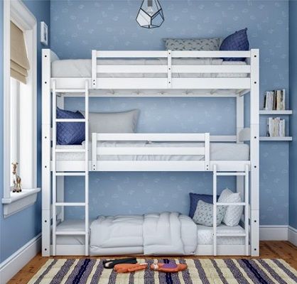 Tristan 3 Tier Triple Bunk Bed, by Better Homes & Gardens