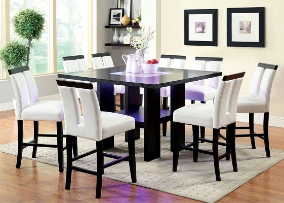 Lange 9 piece Dining Set, by Strick & Bolton