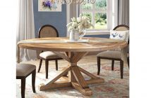 alpena round dining table for 10