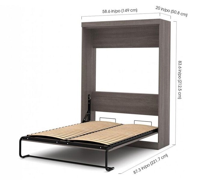 Colquitt Murphy Bed dimensions in full size