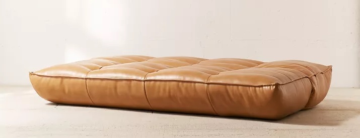 greta recycled leather sleeper sofa