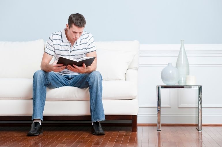 end table next to couch