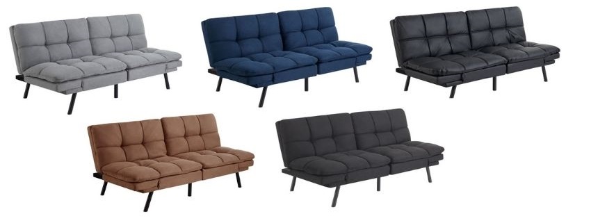 mainstays futon in 5 colors