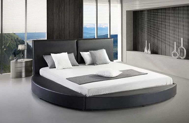 Lura Upholstered Round Bed