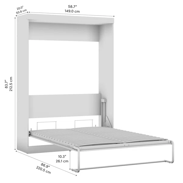 Velora Murphy Bed full size dimensions